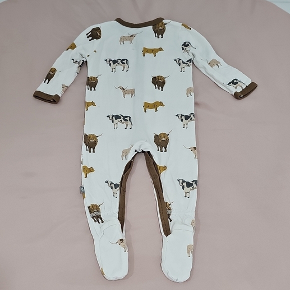 Kyte BABY footies White/brown - Picture 7 of 11